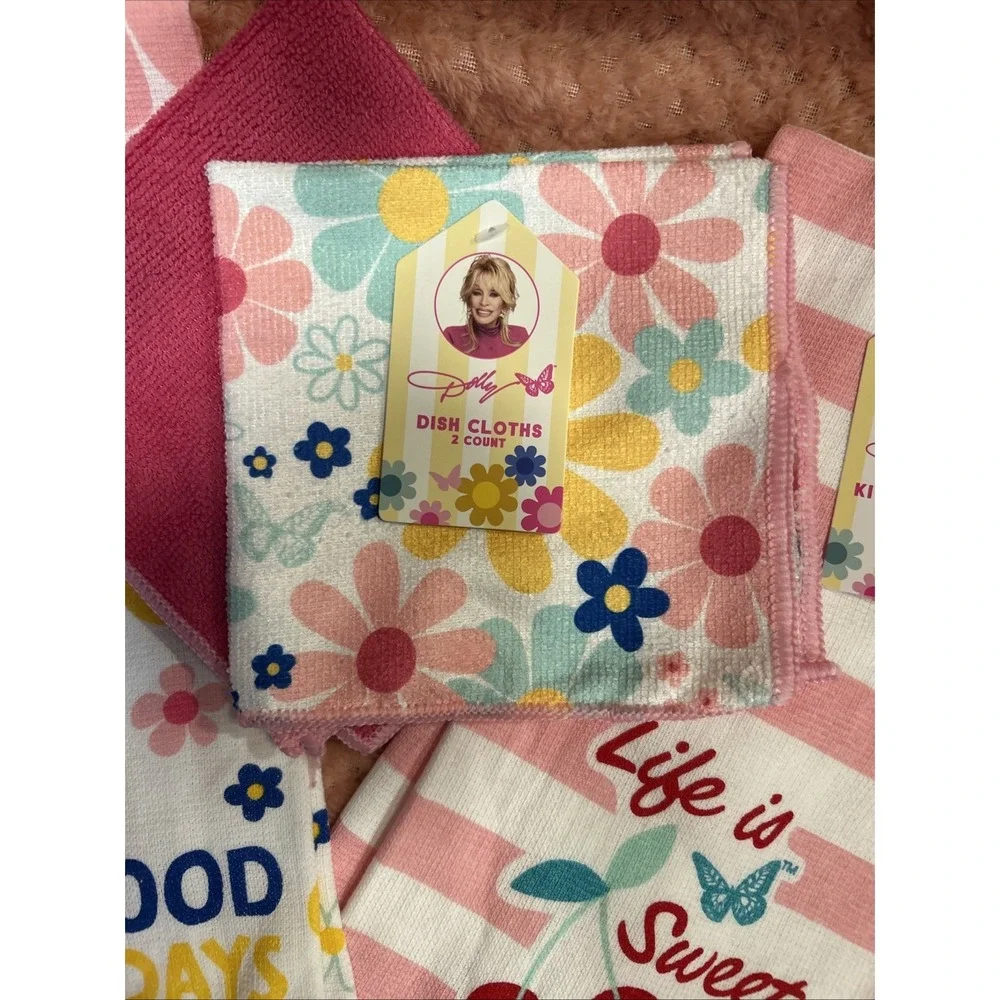 Dolly Parton Summer 2026 Collection Kitchen Towel & Dish Cloth Set